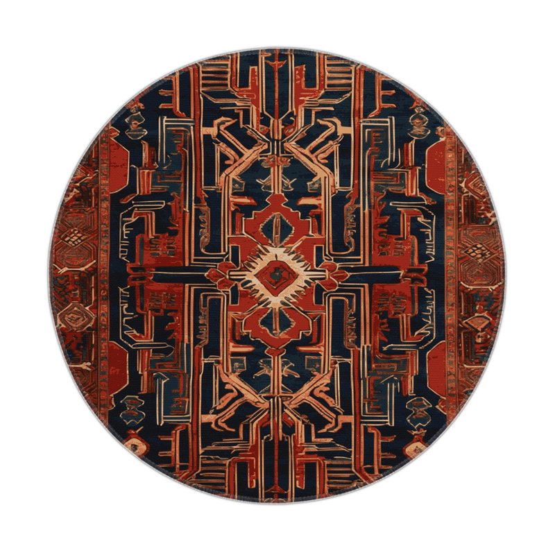 Tapis intérieur et extérieur ArtDeco, Rond 5 pi