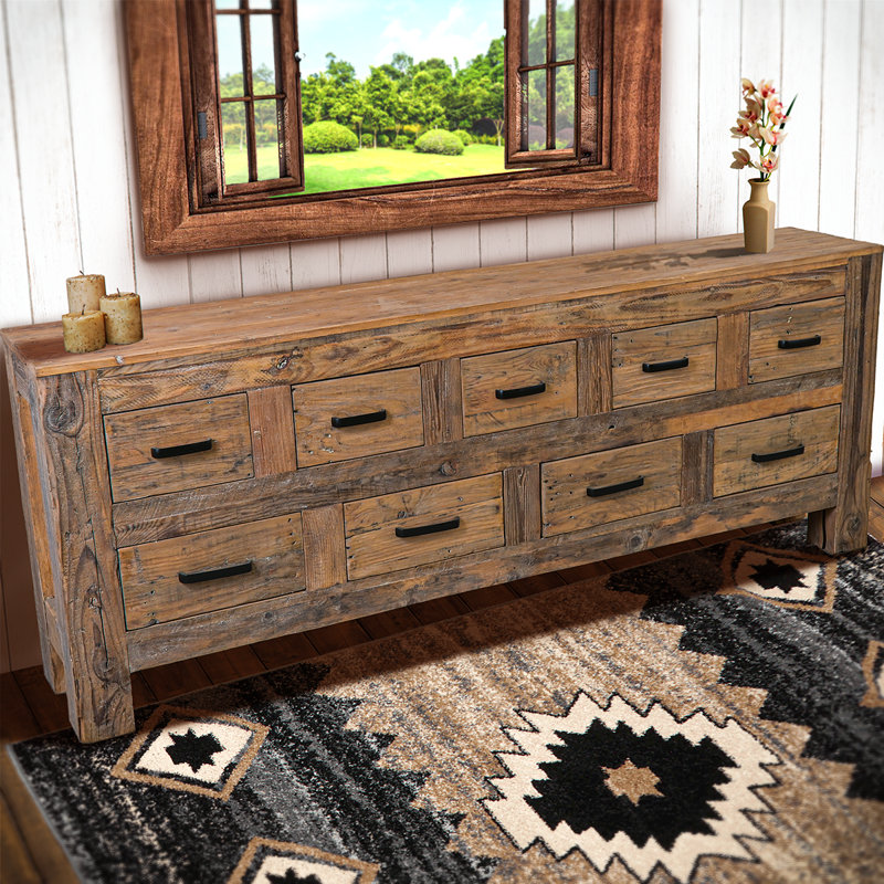 NINE DRAWER APOTHOCARY CONSOLE