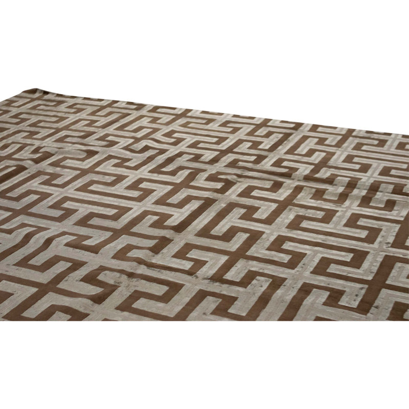 Tapis doré de haute qualité noué à la main
