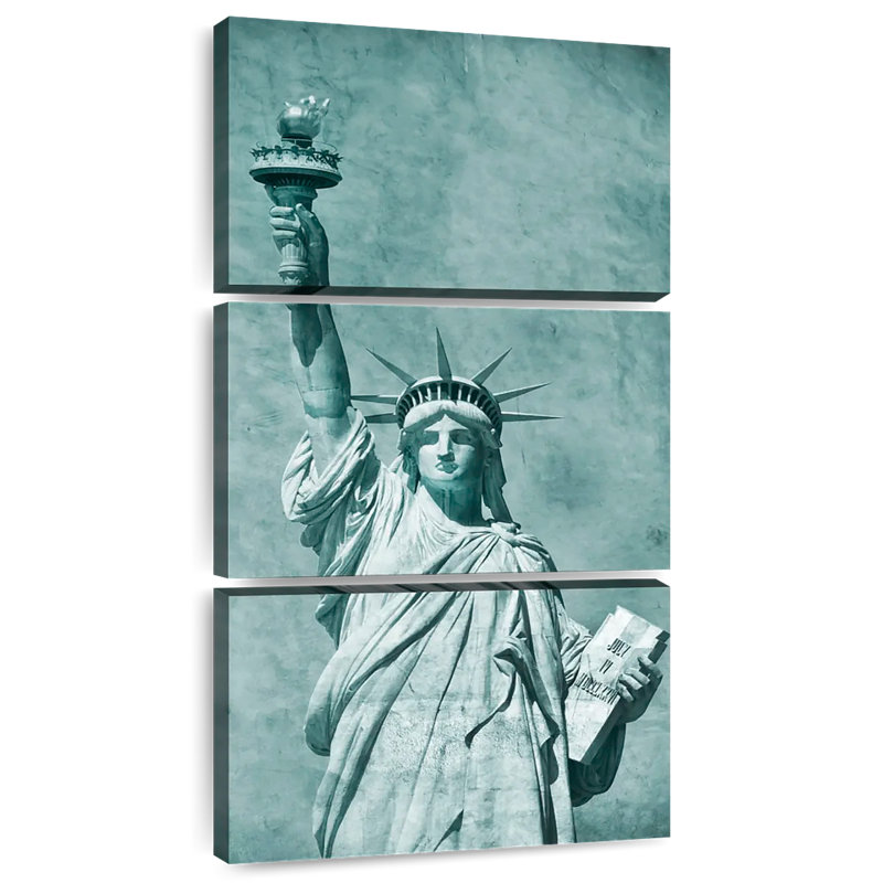 Statue rétro vintage Liberty, H 44 po x l 21 po