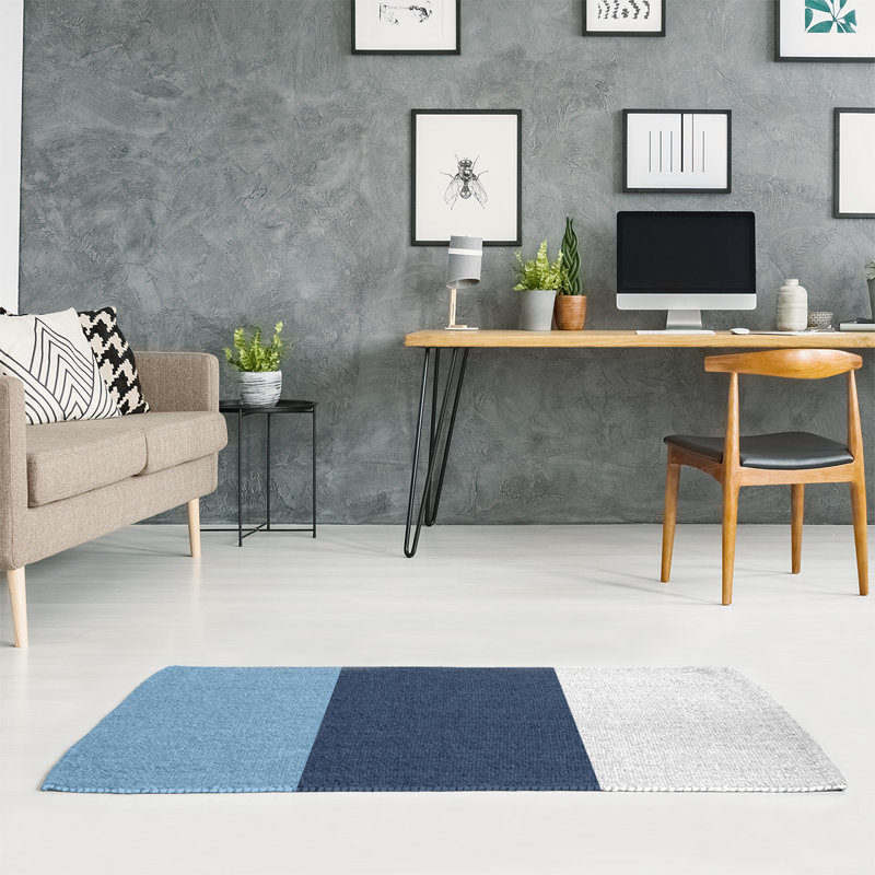 Tapis bleu area, Rectangle 5 pi x 7 pi