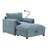37" Single Sofa With Storage Ottoman