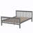 Double bunk bed with ladder, gray-1152706012