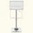 Alameda Chrome And White Adjustable Bar Stool
