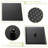 10 Inch Dual Square Shower Head System - Wall Mounted Square, Oil Rubber Bronze Rubbed-121076805