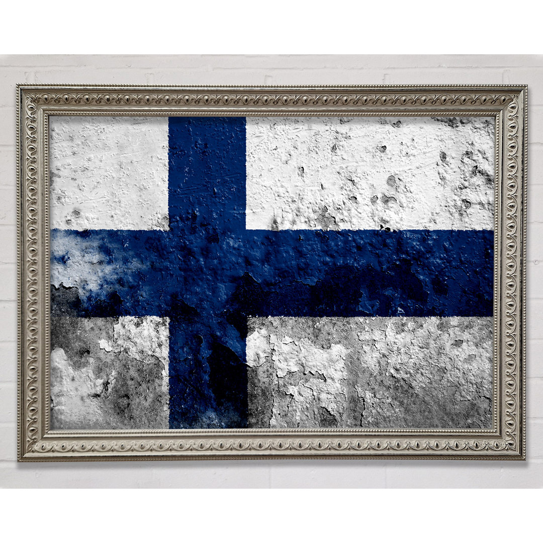 Finnland Flagge - Druck