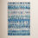 Paint Chip Blue Machine Printed Washable Rug