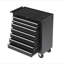 Coffre à outils roulant avec boîte à outils à 7 tiroirs avec roues Armoire de rangement multifonctionnelle pour outils, garage, entrepôt, atelier