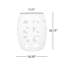 Table d'appoint en fer blanc sans assemblage, design moderne avec motif floral et assemblage-2147035533