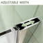 Porte de douche pliante sans cadre 32 "- 33 3/8" x H 72 "avec verre trempé transparent 1/4" (6mm)-108979096