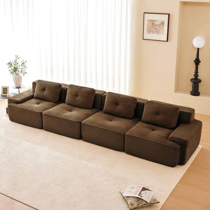 153" Modern Modular Sectional Sofa
