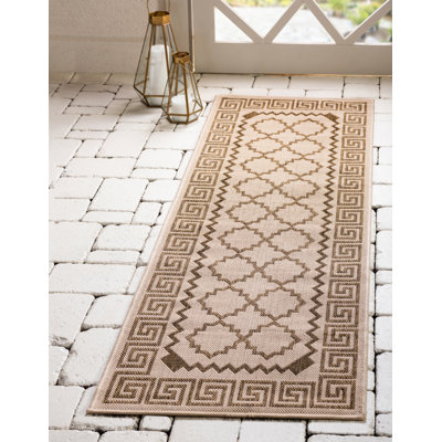 Tapis intérieur / extérieur beige Georgianna