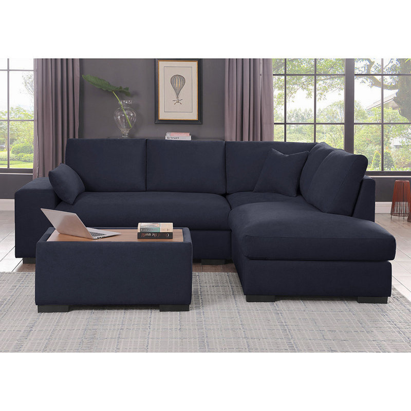 Canapé modulaire en tissu tissé