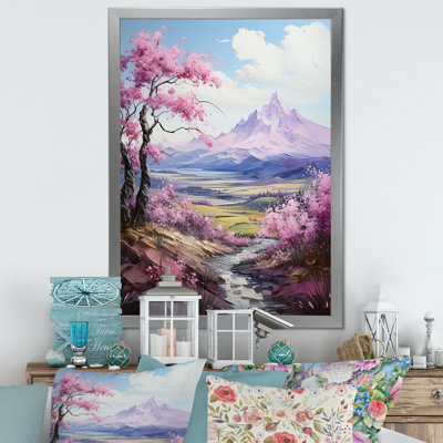 " Purple Lilacs In Mountain Charm "