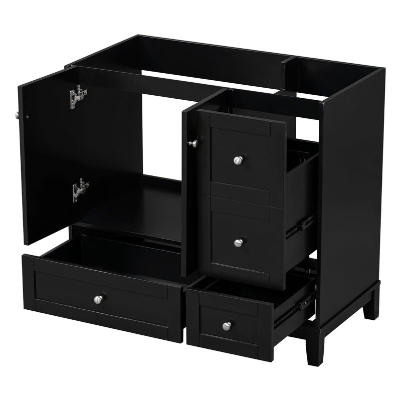Meuble-lavabo 36 po (lavabo non inclus), Noir, noir, noir, noir