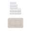 Ensemble de serviettes de bain 100% coton 2 pièces Colson et 1 tapis de bain 17 x 24 po Colson (ensemble de 3), lin-2048699801-2048699779
