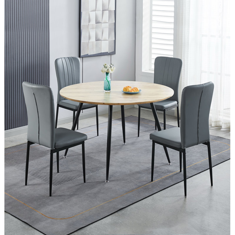 Mose 4 - Person Dining Set, 75cm H x 120cm L x 120cm W