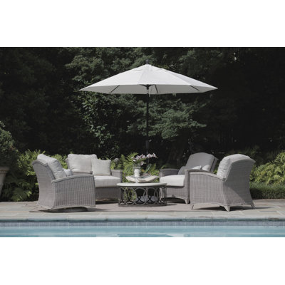 Astoria Woven Swivel Glider - Oyster/Oyster