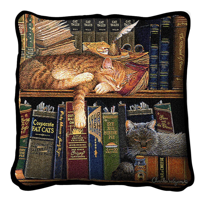 Coussin en coton Remington The Well Read