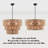 Aleris 5 - Light Shaded Tiered Rattan Pendant-1900706303