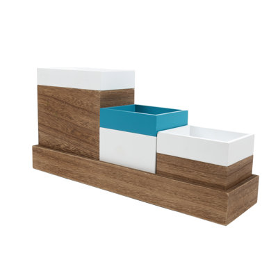 Wood Desk Organizer Set