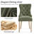 Tufted Dining Chair, Upholstery Chairs With Nailhead and Pull Ring-669637325
