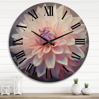 Horloge murale en bois massif Anycia