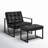 Buren Leather Armchair and Ottoman-90988295