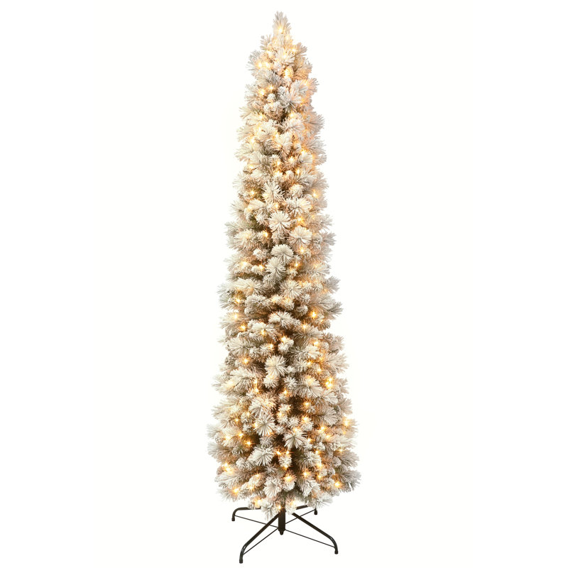Lighted Artificial Christmas Tree, 7.5ft H