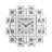 Wall Clock In Mirrored & Faux Gemstones