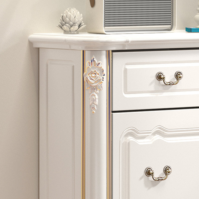 White Solid wood Shoe Storage
