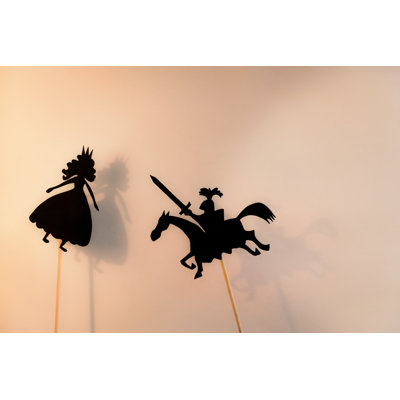 Two Shadow Puppets 1 Piece Wrapped Canvas Wall Art