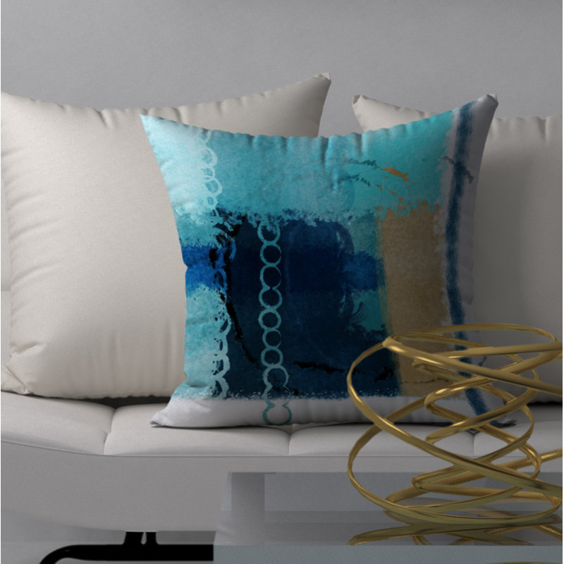Housse de coussin décorative carrée fraîche et élégante, 20 po x 20 po