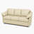 Ramdev Top Grain Leather Sofa with Cushioned Back and Pillow Top Arm-124301330-35667464