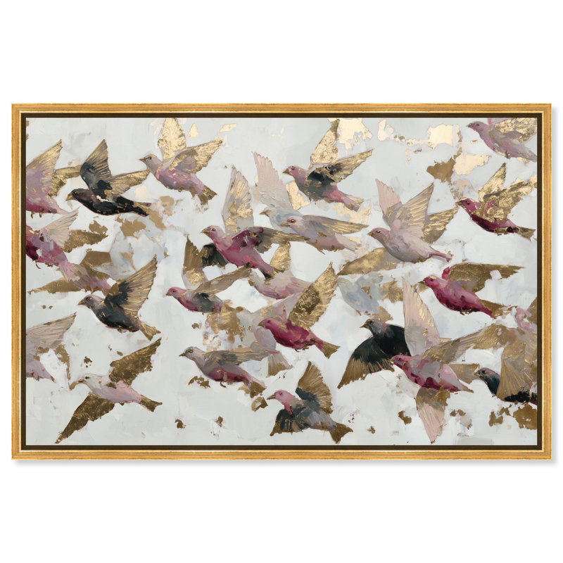Grande impression sur toile, impression sur toile, art mural, cadre doré, 45 x 30, H 31 po x l 46 po, Cadre doré