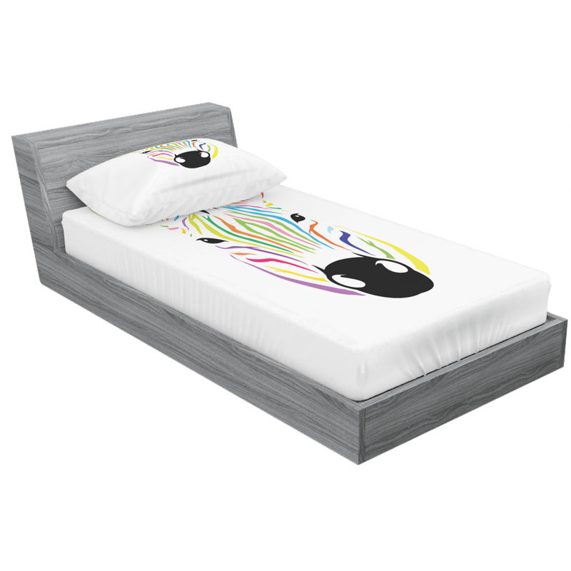 Microfiber Sheet Set, Twin Sheet Set with Fitted Sheet