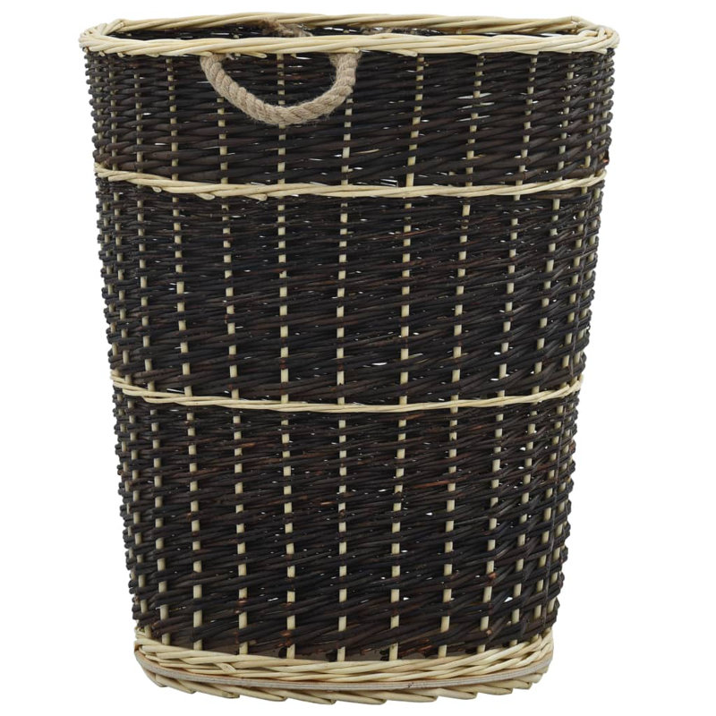 Firewood Backpack with Carrying Belts Natural Willow, 69cm H x 57cm W x 51cm D