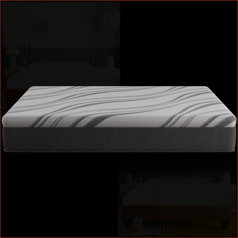 Mattresses 12\" Medium Feel Ultra Cooling Responsive Gel Memory Foam, Greenguard Gold Certified, Made in USA | Slate Gray