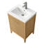 Ensemble de meuble-lavabo sur pied lavabo simple 24 po avec plateau en céramique blanche-105208963-105208968-119711649
