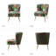 Chaise d'appoint en velours capitonné Amata-57809810