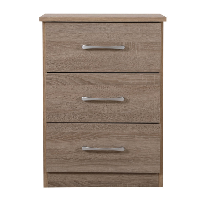 Table de chevet élégante et contemporaine en bois Sandle, Brun