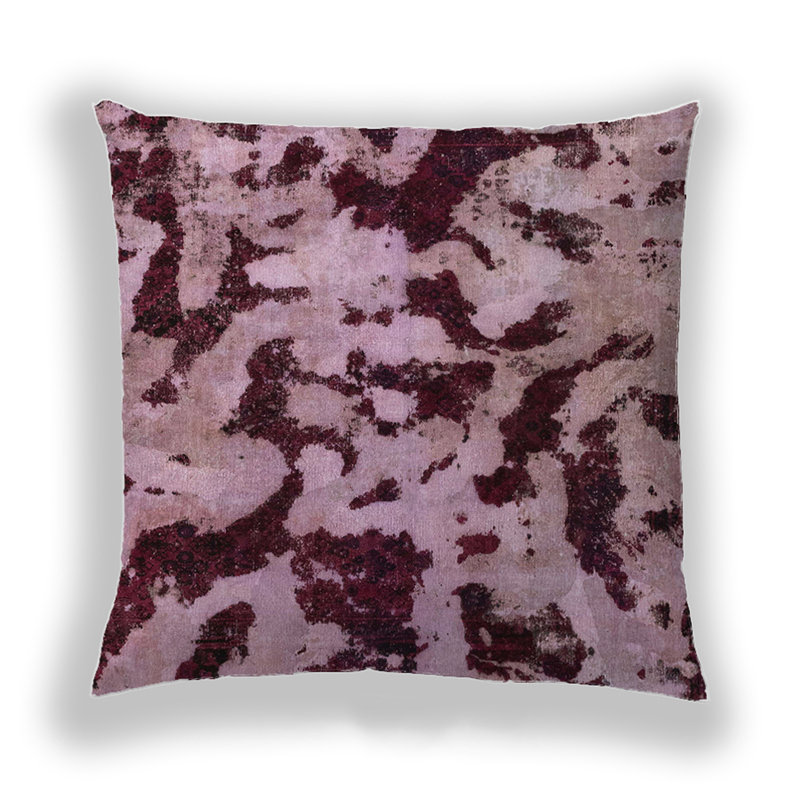 Abstract Reversible Throw Pillow, Microsuede