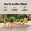 vidaXL Garden Lounge Set 3 pcs Brown Solid Acacia Wood