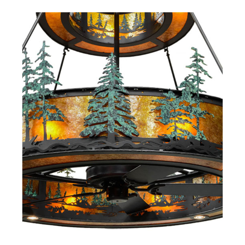 Tall Pines Downrod Ceiling Fan