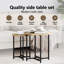 Side Table Set 2 Pcs Black Oak 50 X 50 X 50 Cm-415190871