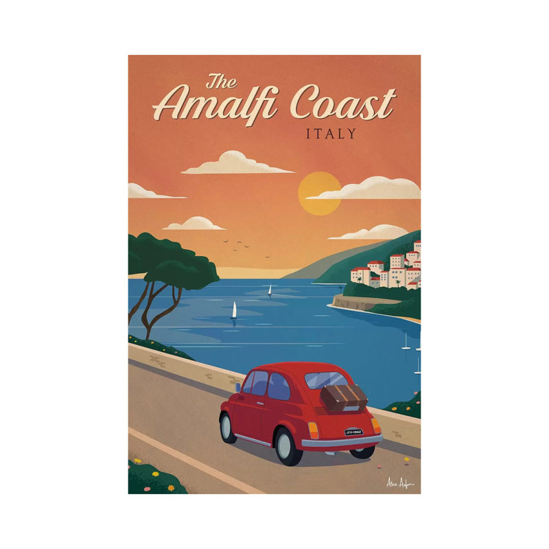Amalfi Coast - impression sur toile tendue, H 40 po x l 26 po x P 1,5 po