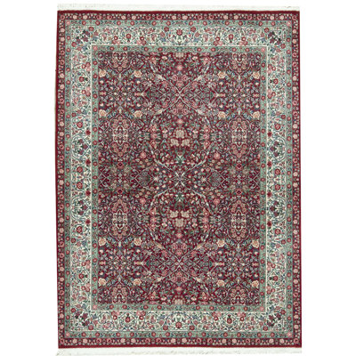 Tapis rouge noué à la main de haute qualité