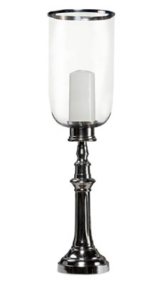 Colonne aluminium/verre ouragan