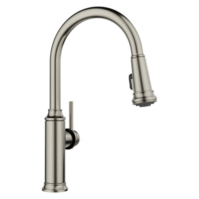 Empressa High Arc Pull-Down Dual-Spray Kitchen Faucet