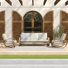 Patio Aluminum / Pe Wicker Club Chairs And Sofa
